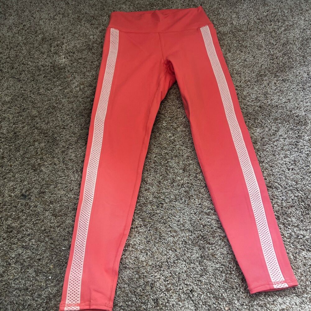 Fabletics Size S High Waisted Melon Orange Define Powerhold Full Length Leggings